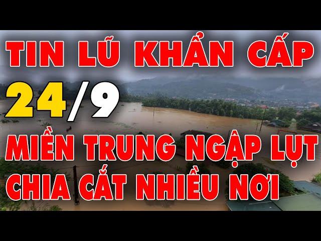  TIN LŨ KHẨN CẤP: Miền Trung “báo động” lũ lụt nghiêm trọng, di dời hàng nghìn người dân