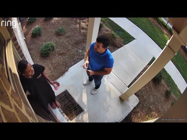 Viral Video: Man Selling Life Insurance Goes to Wrong House