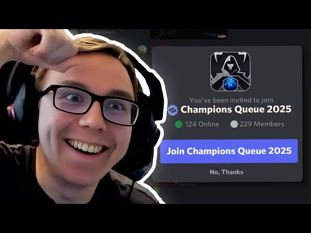 I HAVE BEEN INVITED TO CHAMPIONS QUEUE!