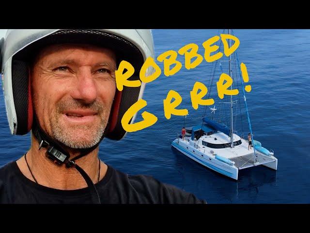 Robbed at a petrol station after sailing to Indonesia - Ep 182