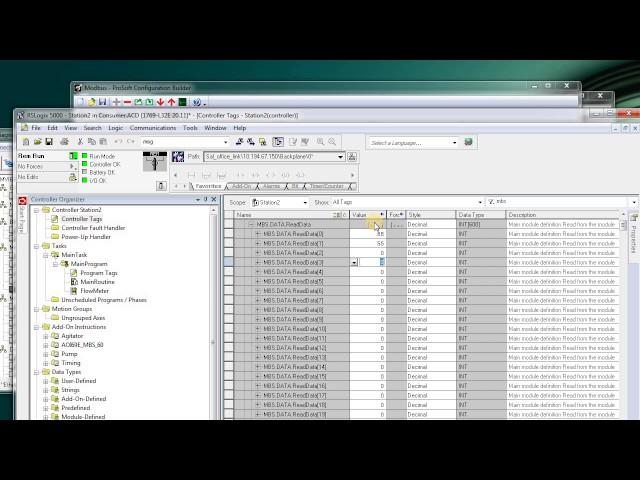 Prosoft Modbus diagnostics via PCB