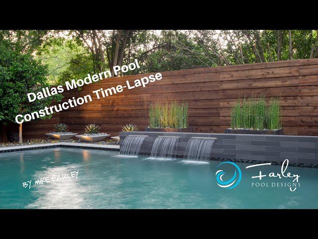 Dallas Modern Pool Construction Time-lapse