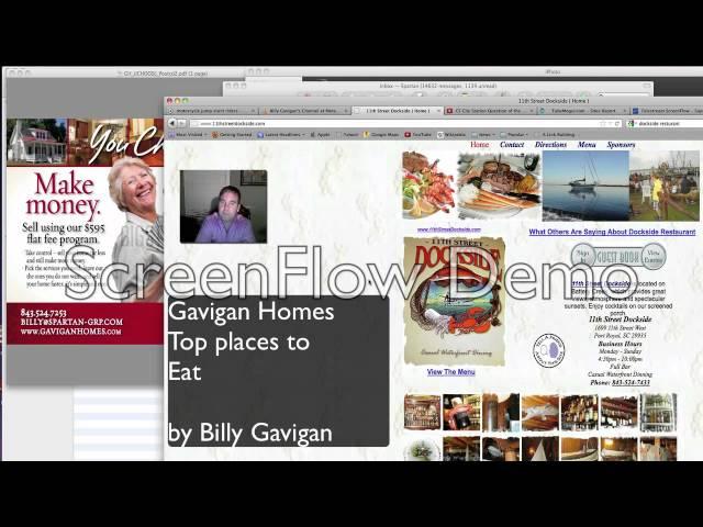 Top Places to Eat in Beaufort SC by Gavigan Homes & Billy Gavigan