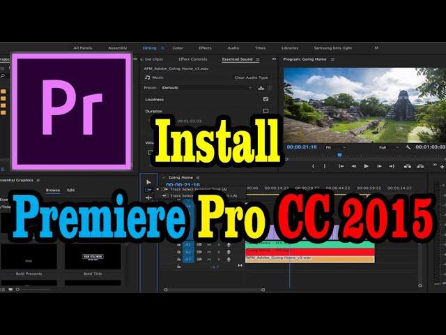 How to Install Premiere Pro CC 2015