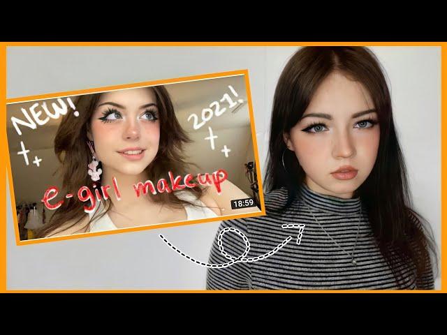 Мой Первый E-Girl Макияж/My First E-Girl Makeup/Eva Frem