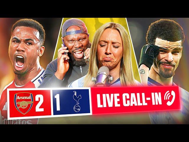 GUNNERS WIN! ABBI FUMING! ARSENAL 2-1 TOTTENHAM POST GAME CALL IN SHOW 