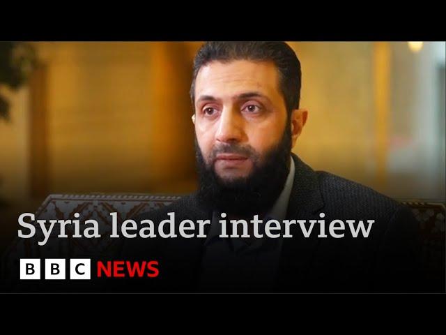 Syria is “not a threat to the world” its new Islamist leader tells BBC | BBC News