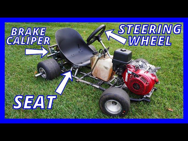 Attaching the Steering Wheel, Seat, and Brake Caliper to the Power Wheels Build (Part 15)