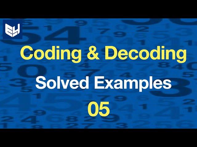 Coding Decoding | Word | Part- 05 | Reasoning | Bharath Kumar