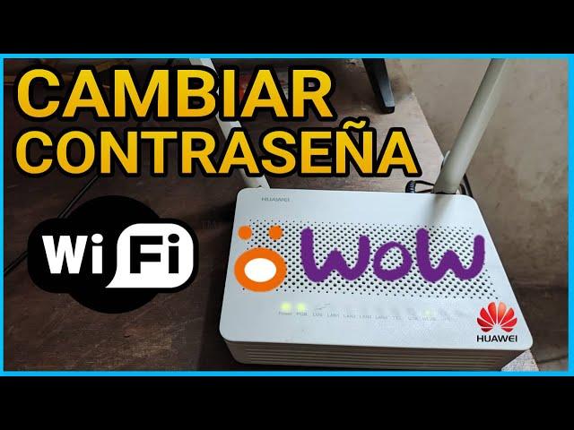 COMO Cambiar la CONTRASEÑA de Wifi de mi Router Huawei (Wow y Claro)