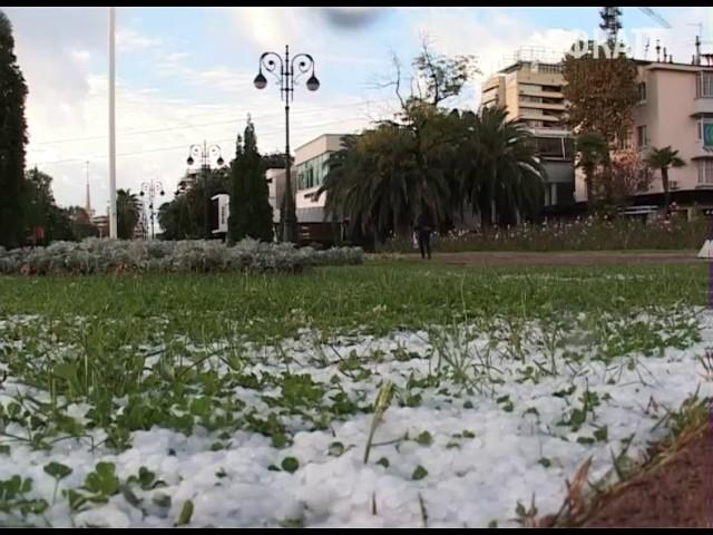 В Сочи сегодня утром выпал град. Новости Сочи Эфкате