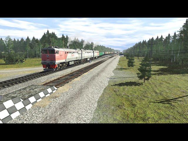 Trainz 2019, Отправка 3TE10MKO-2672 со станции Келарева Горка