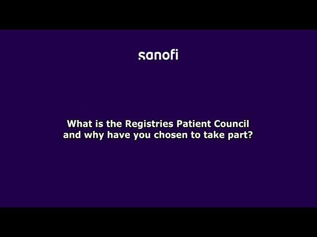 Sanofi – 2024 Rare Disease Registries Patient Council