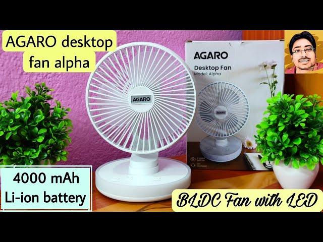 agaro desktop fan alpha unboxing & review