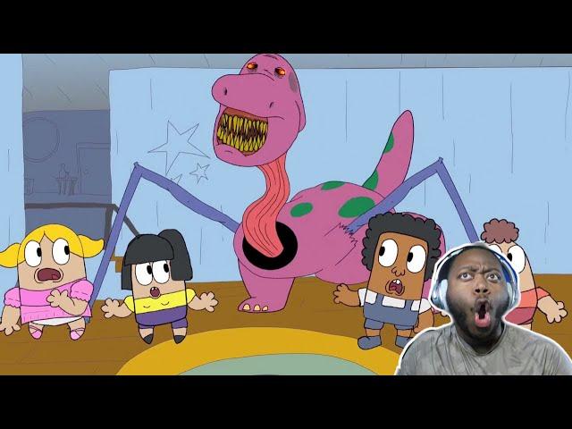 Barney the Eldritch Dinosaur REACTION | @HumorWaffle