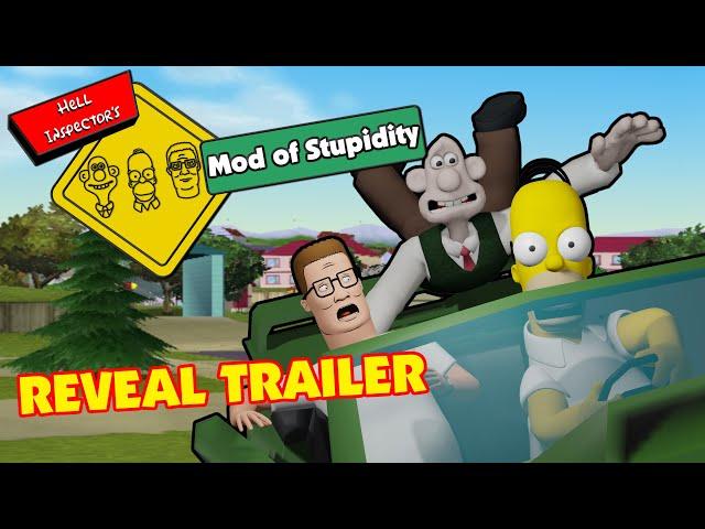 Hell Inspector's Mod of Stupidity (Reveal Trailer) - The Simpsons Hit And Run Mod