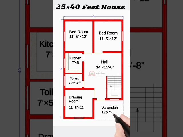 25*40 house plan #homedesign #houseplan #shorts #architecture