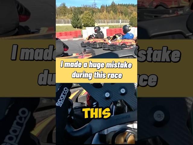 This made me LOSE so much positions️ #f1 #motorsport #kartrace #gokart #karting #racing #races