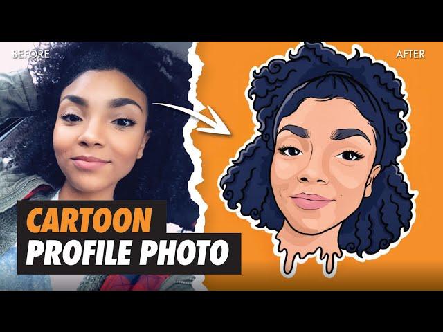 How to CARTOON YOURSELF in Procreate Tutorial | Instagram Cartoon Profile Photo