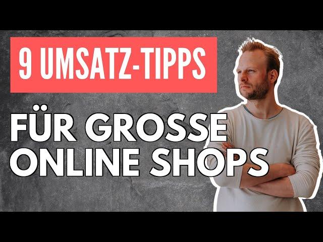 Onlineshop: 09 Tipps für mehr Umsatz 3/3 [große Shops]