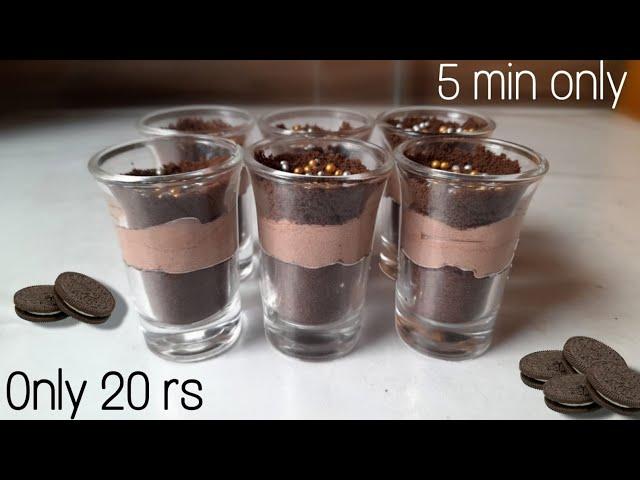 5 minute Fireless Cooking recipes for competition | Oreo Chocolate Dessert Shots recipe