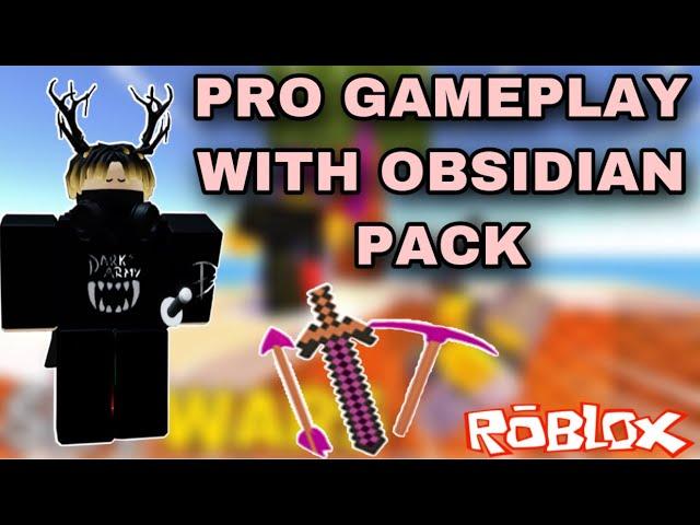 PRO GAMEPLAY WITH OBSIDIAN PACK | ROBLOX SKYWARS