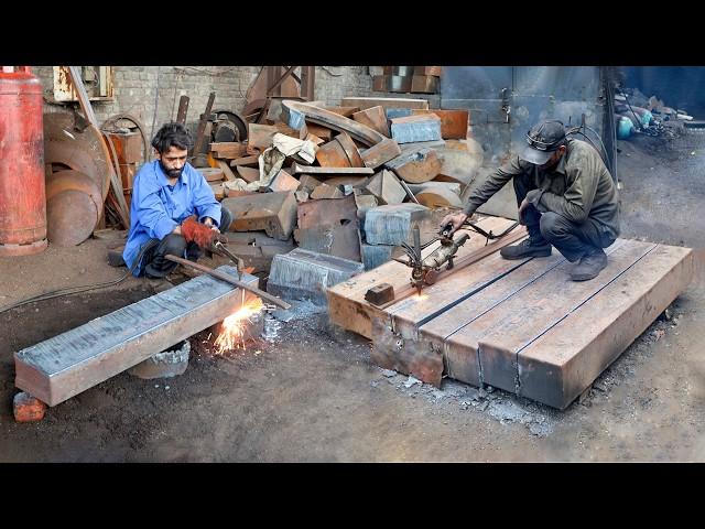 Process of Making Hydraulic Press Gear Wheel | Amazing Forging Process