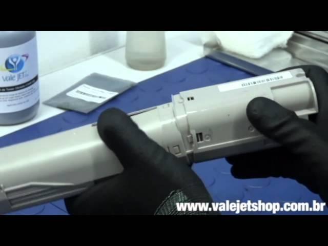 Video Recarga Toner Okidata C3400 | C3300 - Vídeo Aula Valejet.com