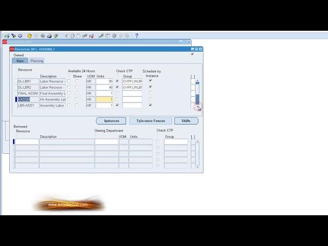 BOM Oracle Routings%2C The Basics%2C Oracle Applications Training