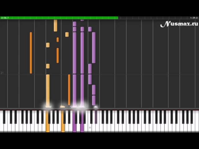 Город 312 - Останусь Piano Tutorial  (Synthesia + Sheets + MIDI)