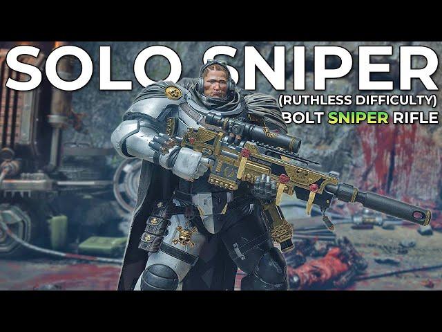 Space Marine 2 – Solo Sniper Ruthless Difficulty (Bolt Sniper Rifle, Max Level)