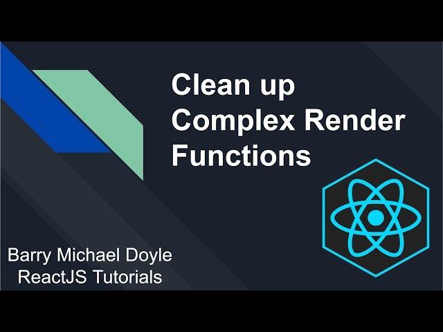 Clean up your React Components with Sub Rendering