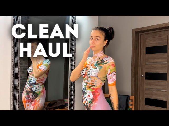 [4K Housewife] ️ Body art suit | How to clean clothes | Body art Haul | Try Haul