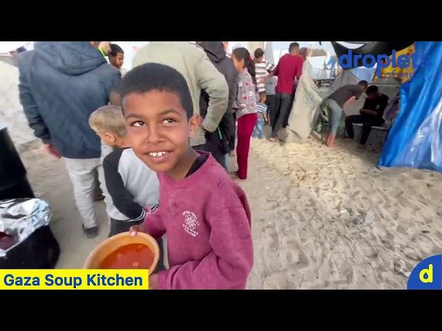 Our GAZA Daily Soup Kitchen has started.