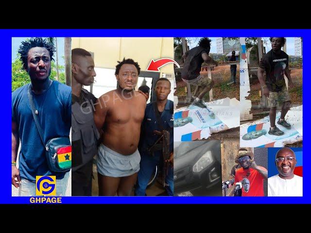 Video of Viral Activist Ralph Arrεsted At Kotoka Airport For Dɛstroying The National Cathedral Site