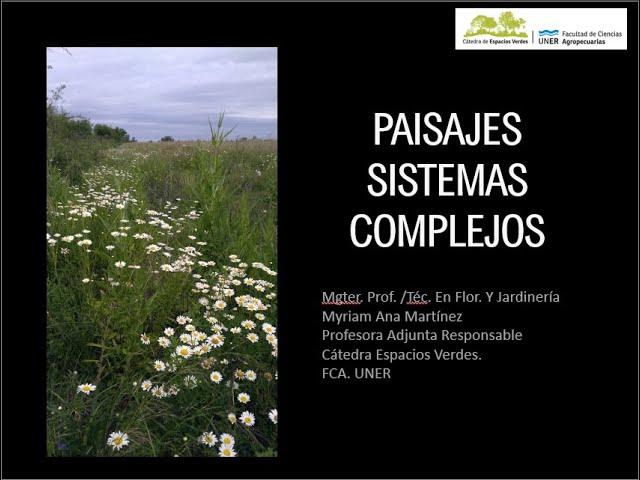 Charla Paisajes Sistemas Complejos