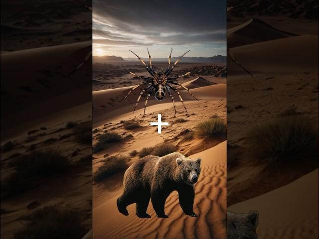 Bear & Spider  #fyp #aiphotogenerator #aiartgenerator #animals #aiphotoshop #fypage #aiphotography