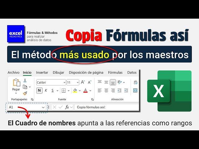 El método que usan los Maestros de Excel para Copiar Fórmulas muy rápido