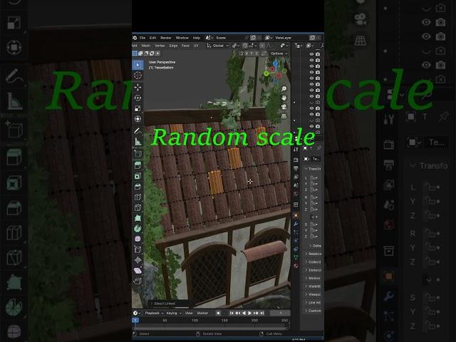 Roof design easy way in blender  #blenderustad
