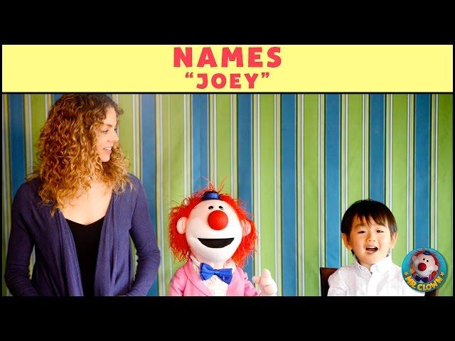 Learning Names with Mr. Clown: "Joey"