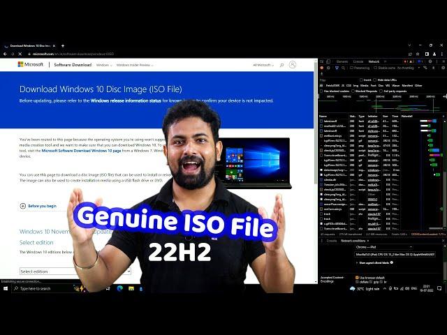 Download Windows 10 Genuine latest ISO File from Microsoft