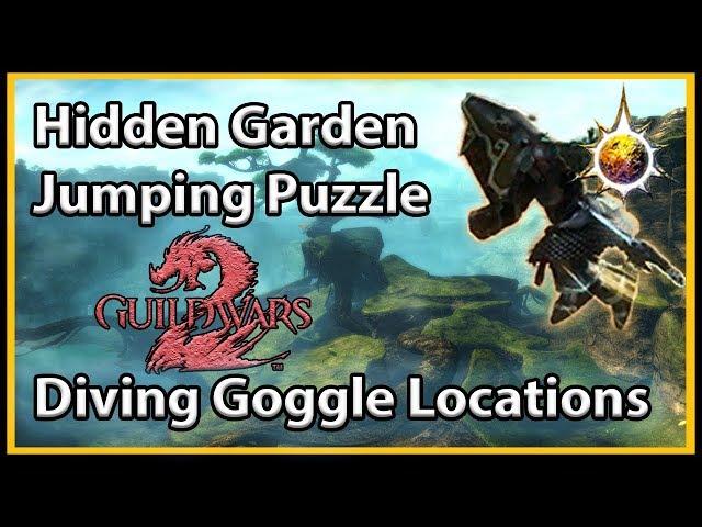 Guild Wars 2 - Hidden Garden Jumping Puzzle and Goggle Spots!