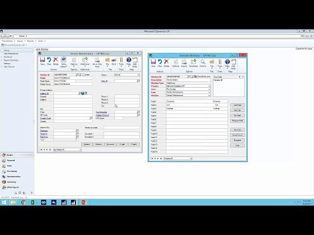 Creating custom screens in Dynamics GP 2016 - 2018 - Microsoft Great Plains Canada