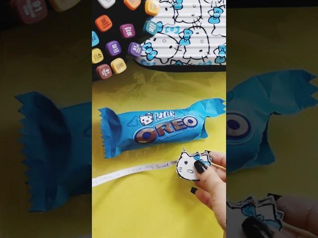 DIY Hello kitty Oreo |miniature paper craft| #shorts#gift #art #diy