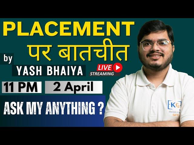 LIVE Placement Guidance Webinar for 2025 & 2026 Batch Students | Q/A Session | Ask Yash Sir Anything