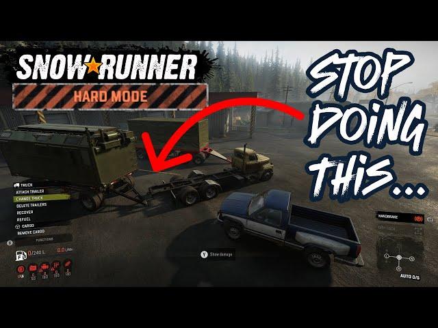 Don't START Hard Mode like this! | SnowRunner