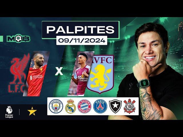 PALPITES DE FUTEBOL PARA O DIA 09 11 2024 + BILHETE PRONTO (SABADOU NO MUNDO BET)