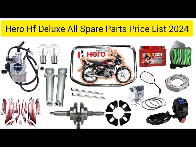 Hero Hf Deluxe All Spare Parts Price List Hero Hf Deluxe Body Parts Price Hero Hf Deluxe 2024