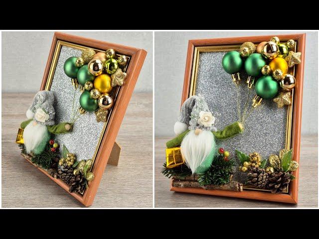 I made a DIY New Year's decor from a photo frame