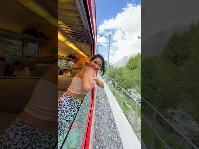 I travelled across Switzerland in the most beautiful trains with the best views | #travel #swiss